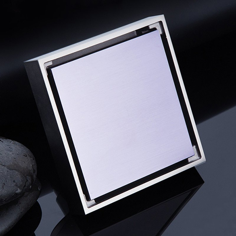 Дренаж для пола с защитой от запаха, квадратная решетка