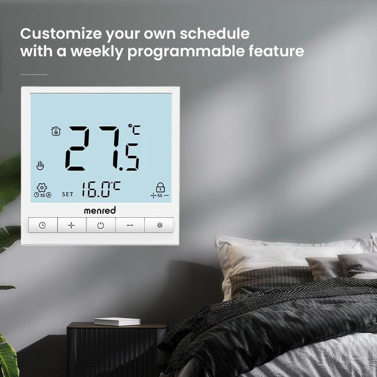 Menred Hydronic Floor Heating Room Diqital Programmable Thermostat