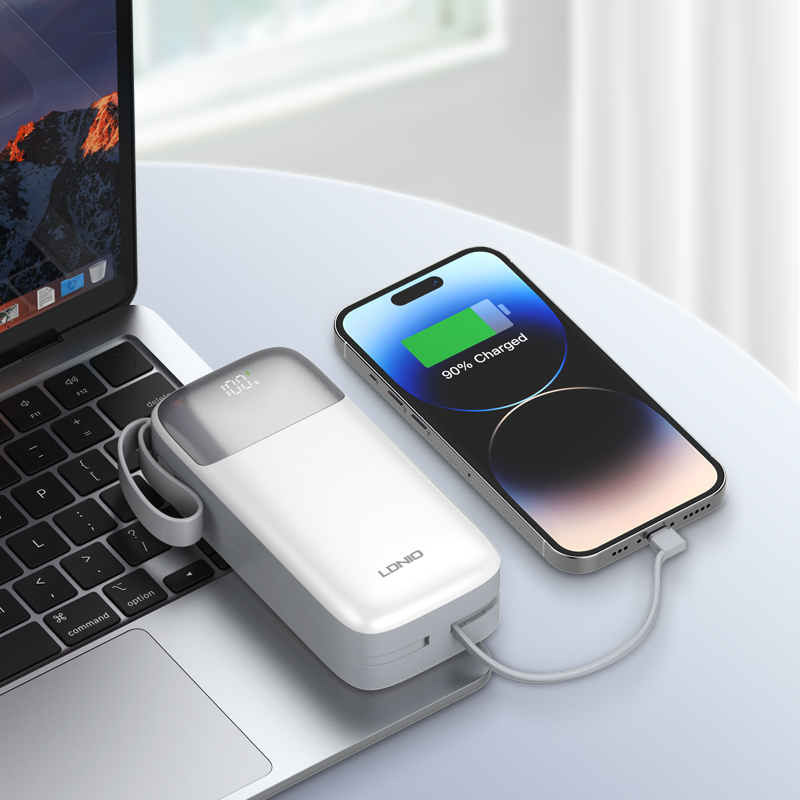 Ldnio Pq30 Portable Power Bank 30000mAh with Lightning and USB-C Portable Power Bank