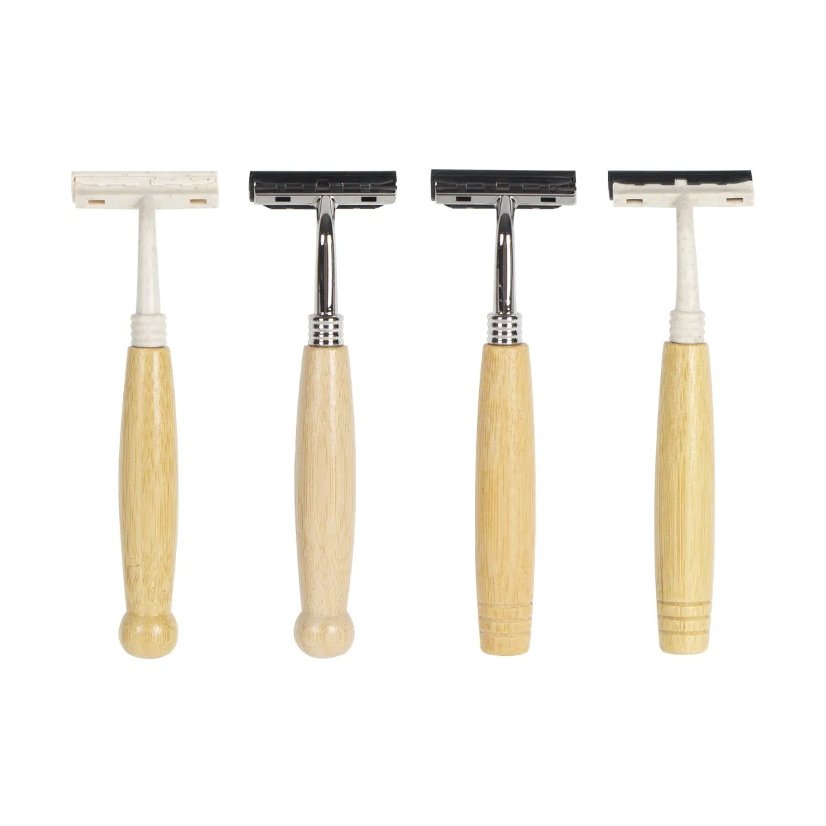 Easy to Clean Vacation Rental Packaging Eco-Friendly-Hotel Bamboo Straw Razor