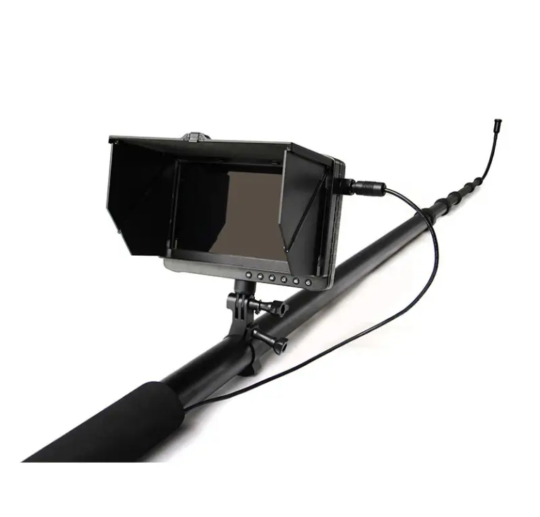 Pole-Mounted LED Lights Video Record Picture Pipe Sewer Camera with Communication