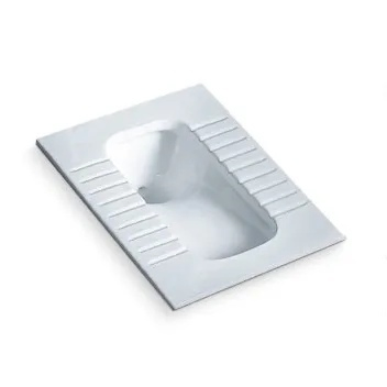 New Bathroom Squatting Pan White Color Ceramic Squat Easy Install Squatting Pan Toilet