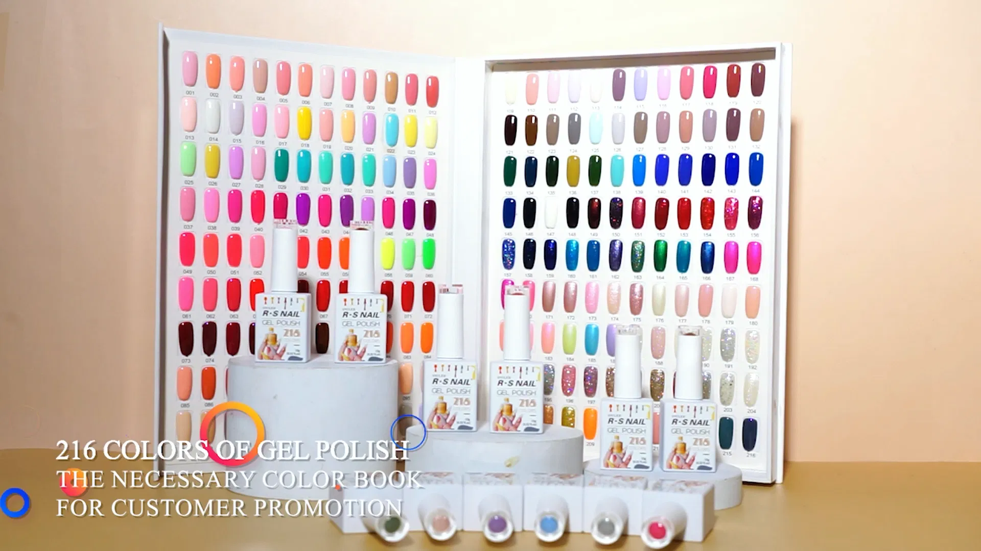 R S Nail Factory Create Your Own Brand 216 Colors 3 Step UV Gel Nail Polish Hema Free 15ml Nail Beauty