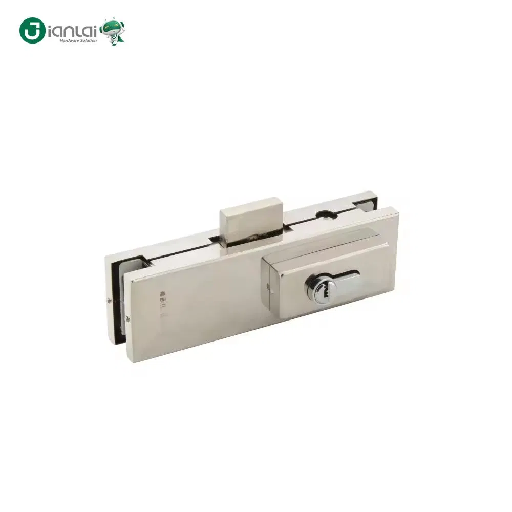 Sliding Glass Hardware Commercial Entrance Safety Anti-Theft Stainless Steel Lock Patch Fitting