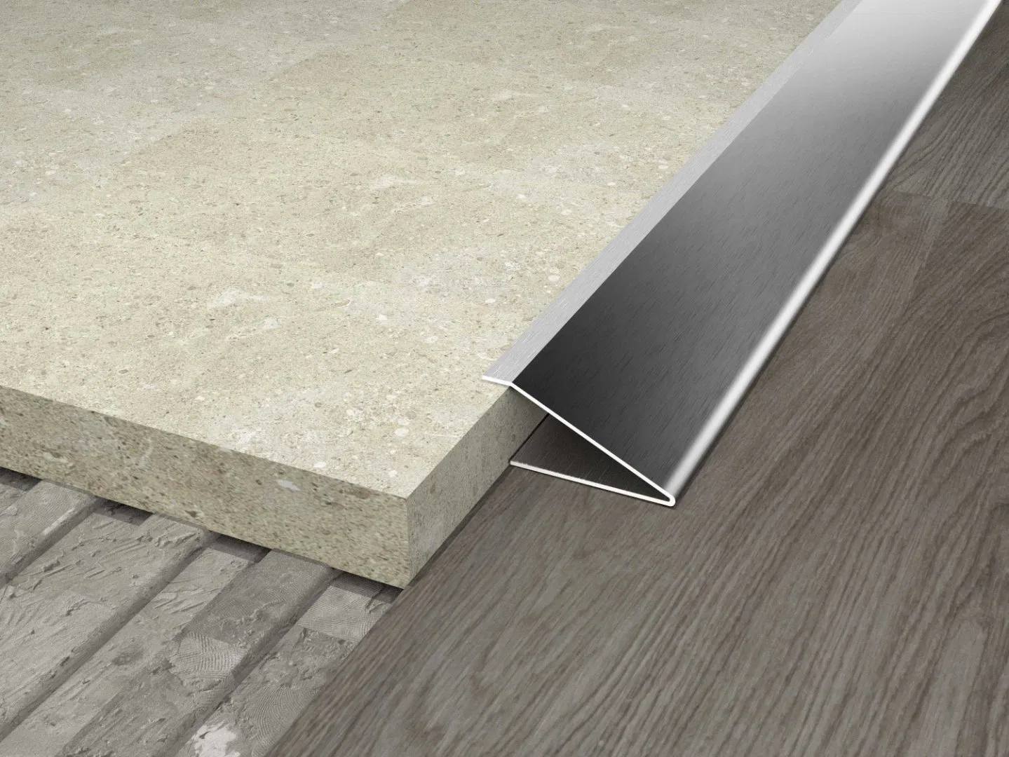 Hero Metal Factory Price Aluminum Alloy Flooring Accessories Angle Strip Trim