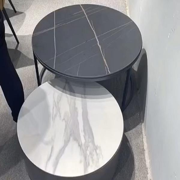 Factory Boat Shape /Round Shape/ 11mm Sintered Stone/Ceramic/ Slab Table Top for Furniture