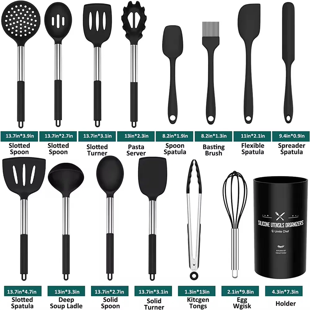 Professional Manufacturers Baking Tools Nonstick Utensilios De Cozinha De Silicone Hotel Kitchen Cooking Utensils