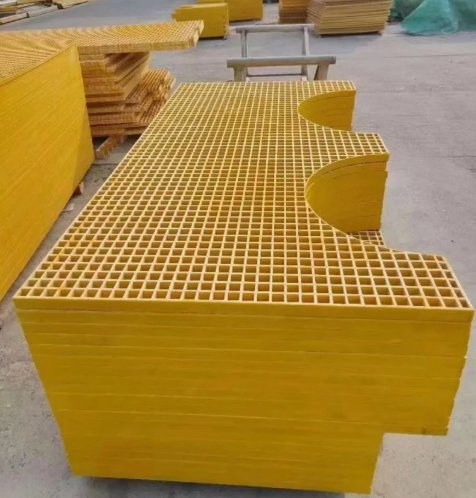 Gfrp FRP Fiberglass Grating Reinforced Concrete Panel for Walkway/Car Washing Room