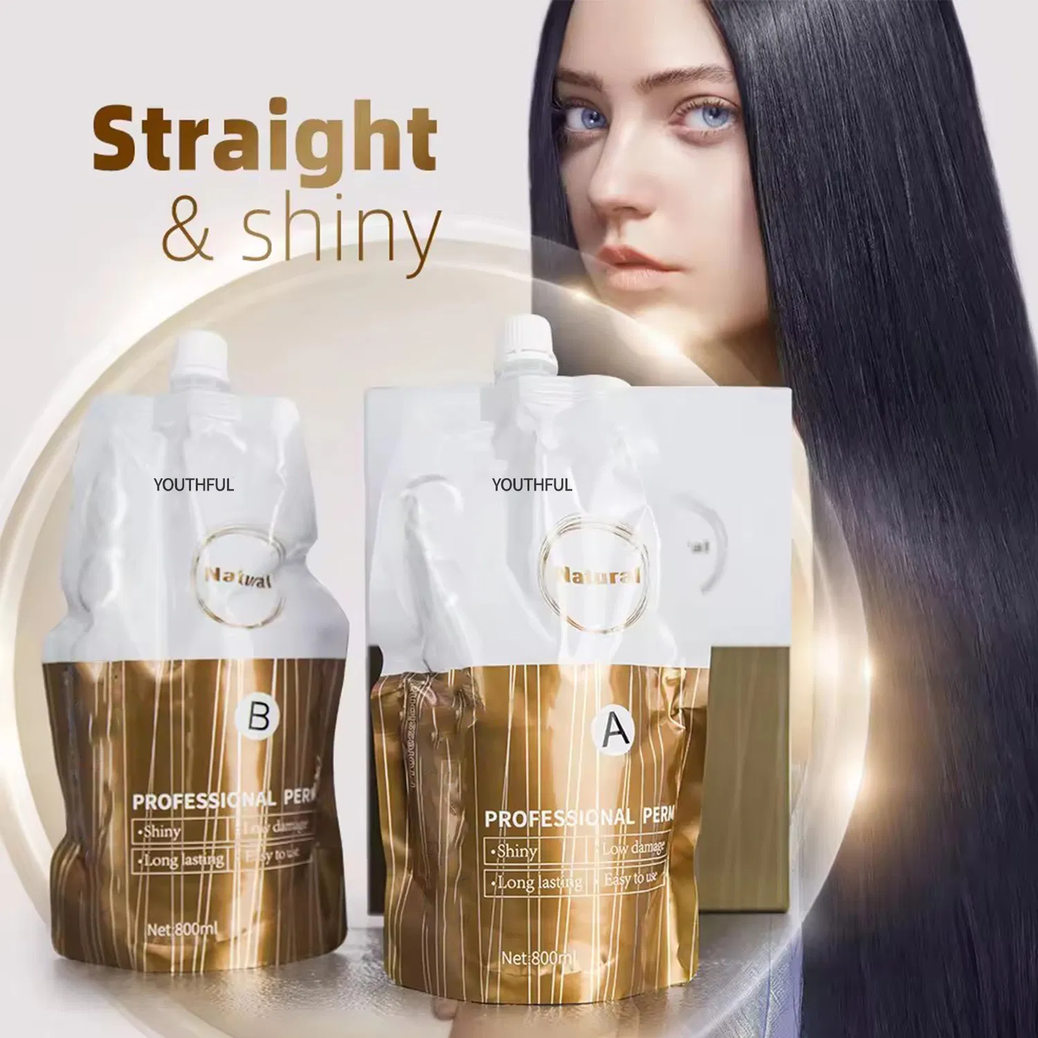 Professional Keratin Permanent Rebonding Hair Straightening Cream