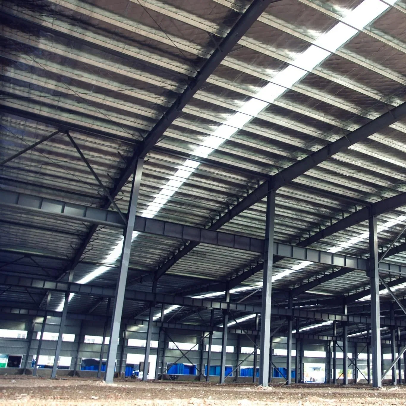 China Factory Prefabricated Muti Span Steel Structure Building Storage Warehouse Workshop