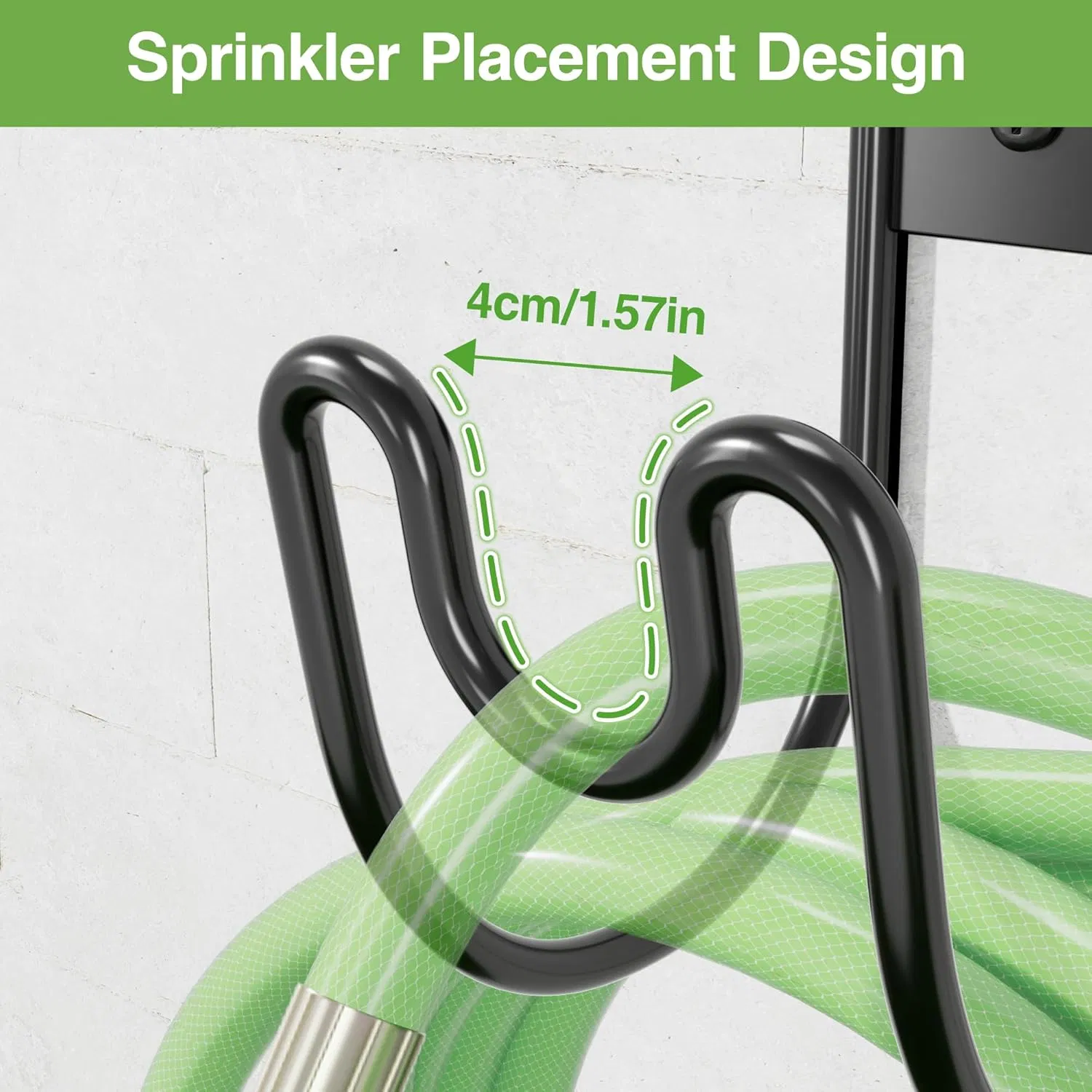 Outside Garden Heavy Duty Wall Mounted Metal Hanger Garden Hose Holder