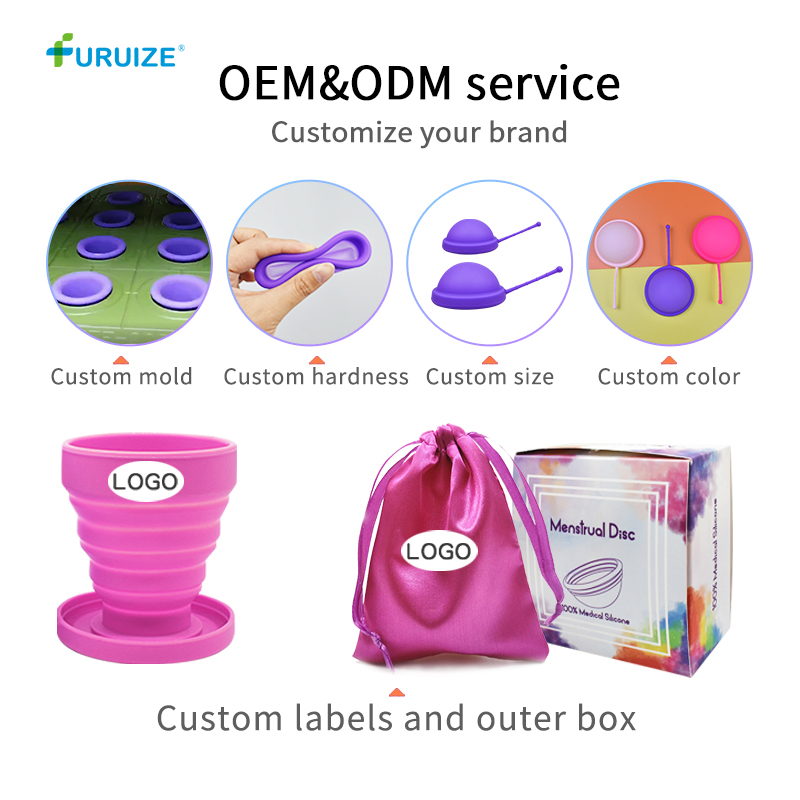 High Quality 100% Medical Grade Silicone Period Disc From Furuize Factory Women Menstrual Disc
