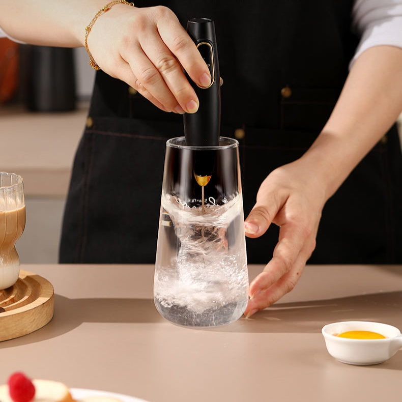 3 Speed Adjustable Mixer Rechargeable Electric Milk Frother Handheld Matcha Whisk