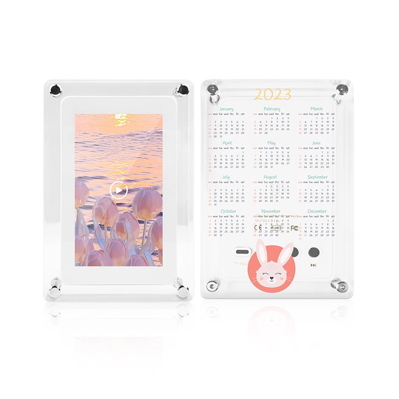 Allwin 7'' LCD Acrylic Digital Photo Picture Frame with Rotate Sensor for Pets Photos Family Photos