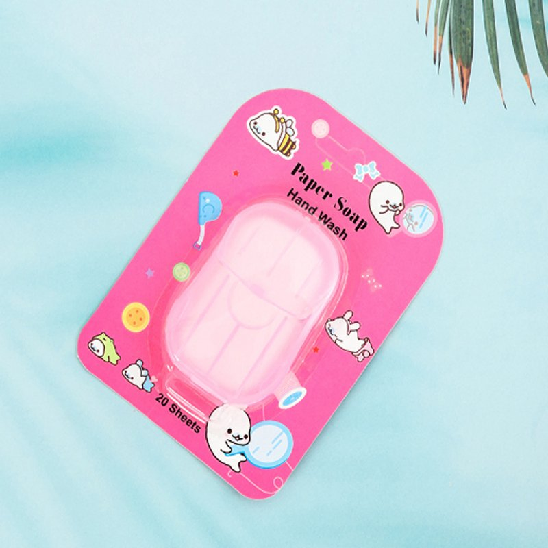 Mini Disinfecting Soap Slice Disposable Washing Hand Paper Soap Sheets Natural Portable Toilet Travel Soap Paper Sheet