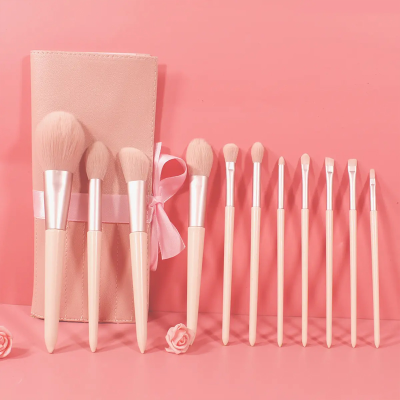 New 11 Makeup Brush Set Complete Makeup Tools Powder Brush Blush Nose Shadow Brush Beauty Gift Tools