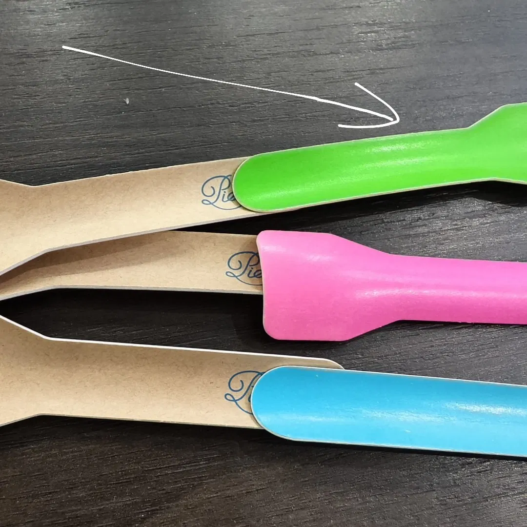 Sturdy Colored Kraft Paper Shovel Spoon for Ice Cream for Party