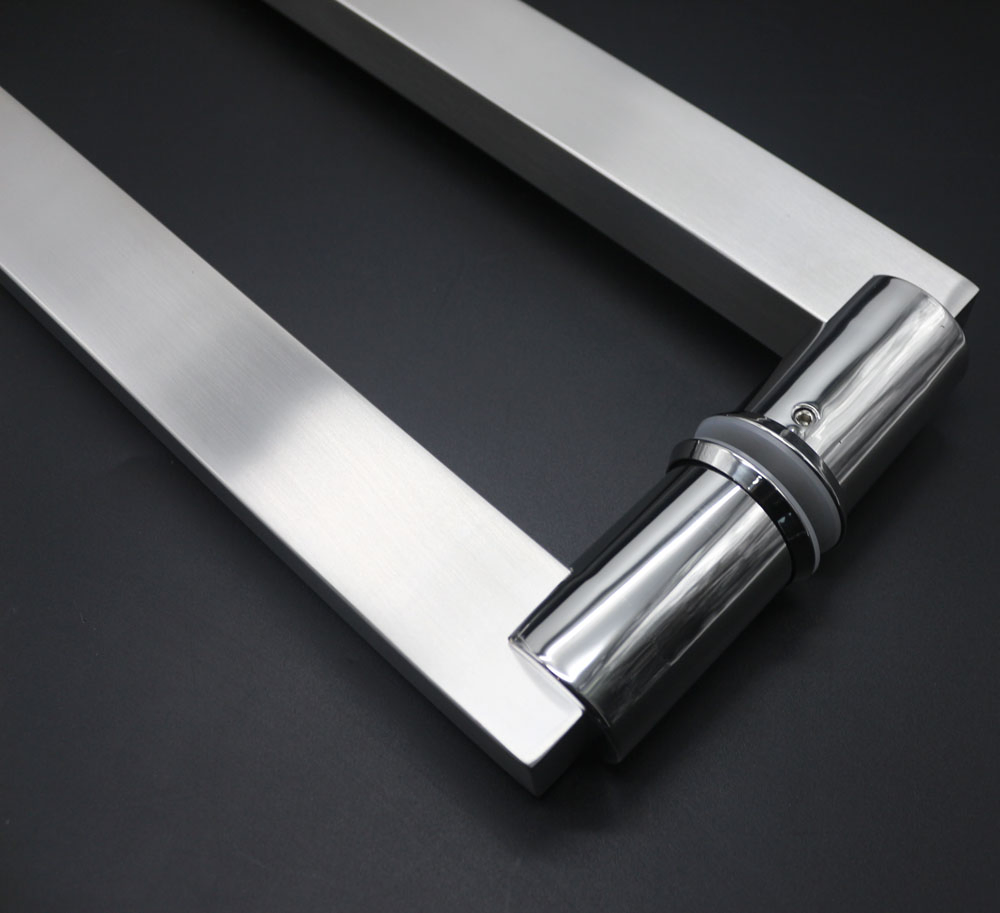 Classic Style Metal Glass Door Handle with Polish Finish OEM ODM