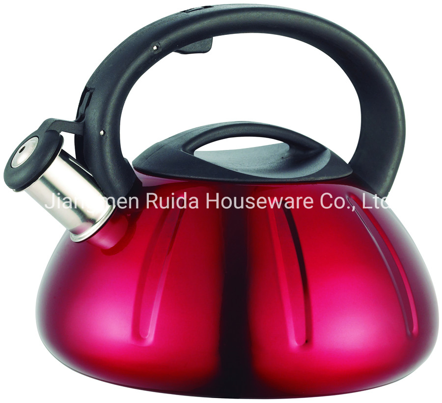 Stainless Steel Kettle 3.0 Liter Stainless Steel Whistling Kettle in Satin Polishing and Soft Touch Handle