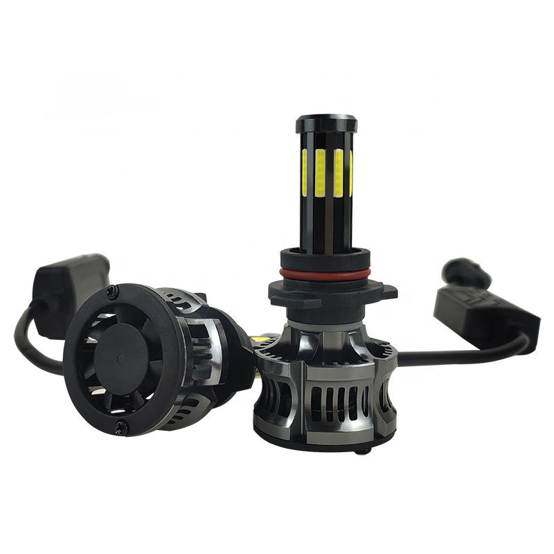 LED-фара для автомобиля, 100W, 12000 лм, COB-матрица, 8-сторонний свет, цоколи H11/H7/H4/9005/9006