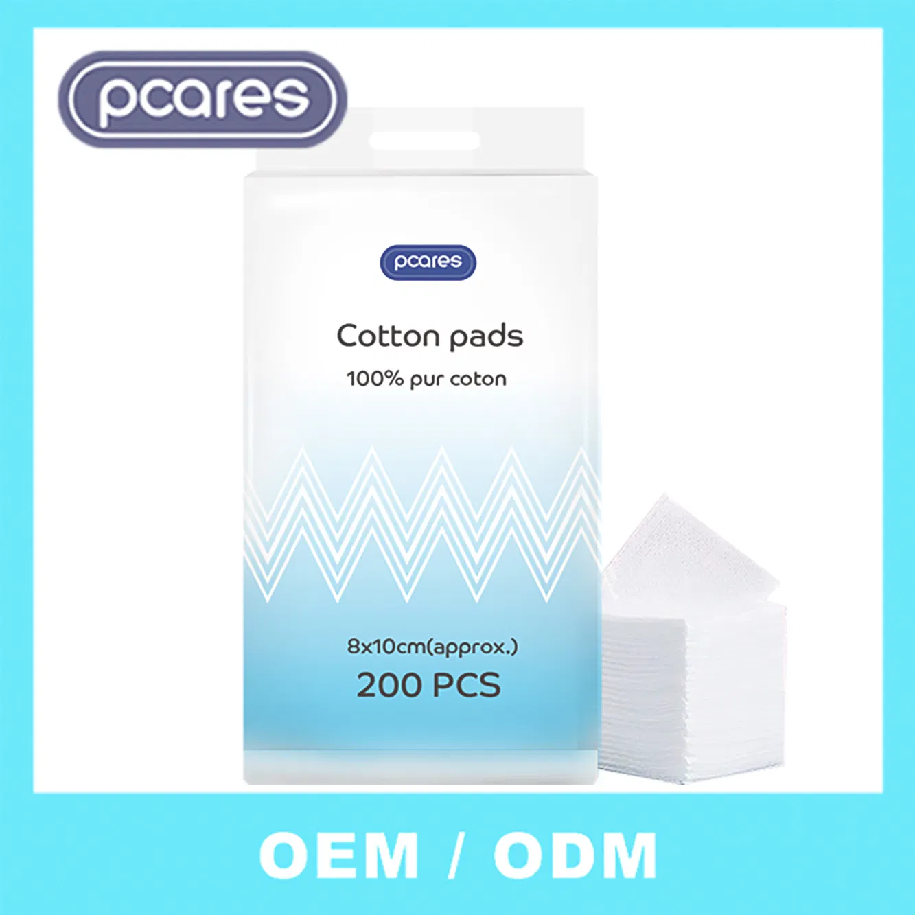 200PCS Round Makeup Remover Pads Disposable 100% Pure Cotton Cosmetic Cotton Pads