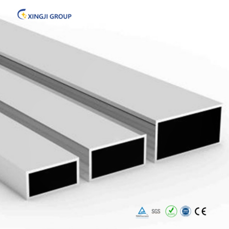 China Factory 6060 Extruded Aluminum Alloy Profile Rectangle Hollow Tube