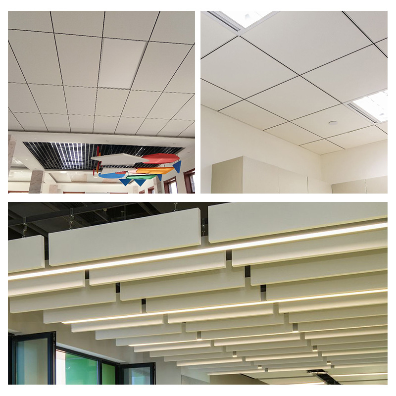 Isoking Fiberglass Sound Absorbing Ceiling Board Panels