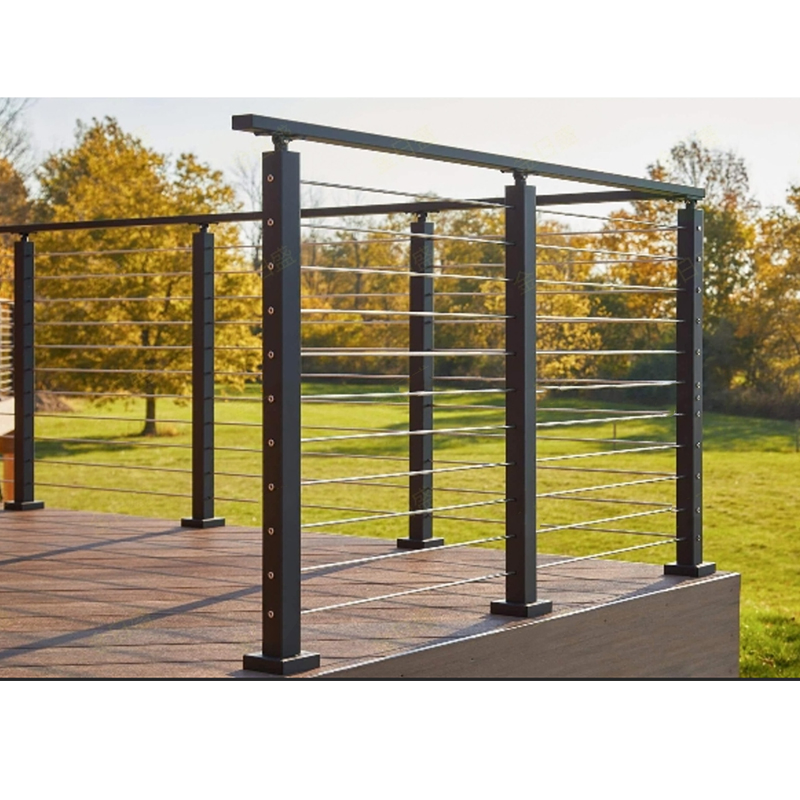 Modern Steel Cable Railings Stainless Wire Handrail Glass Balustrade Rope and Mesh