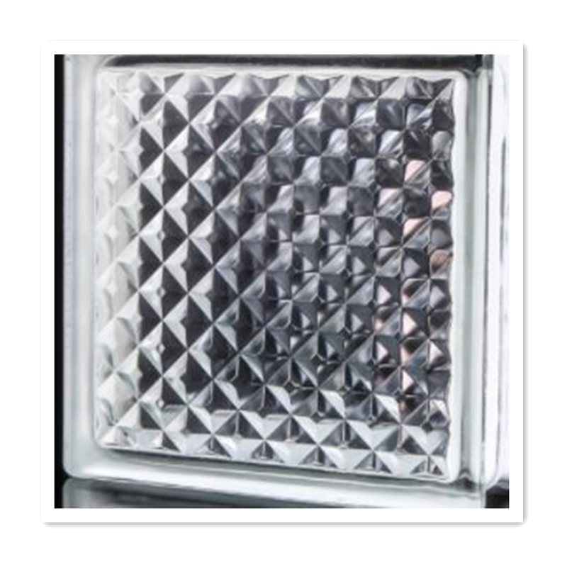 190X190X80mm Transparent Colored Glass Block