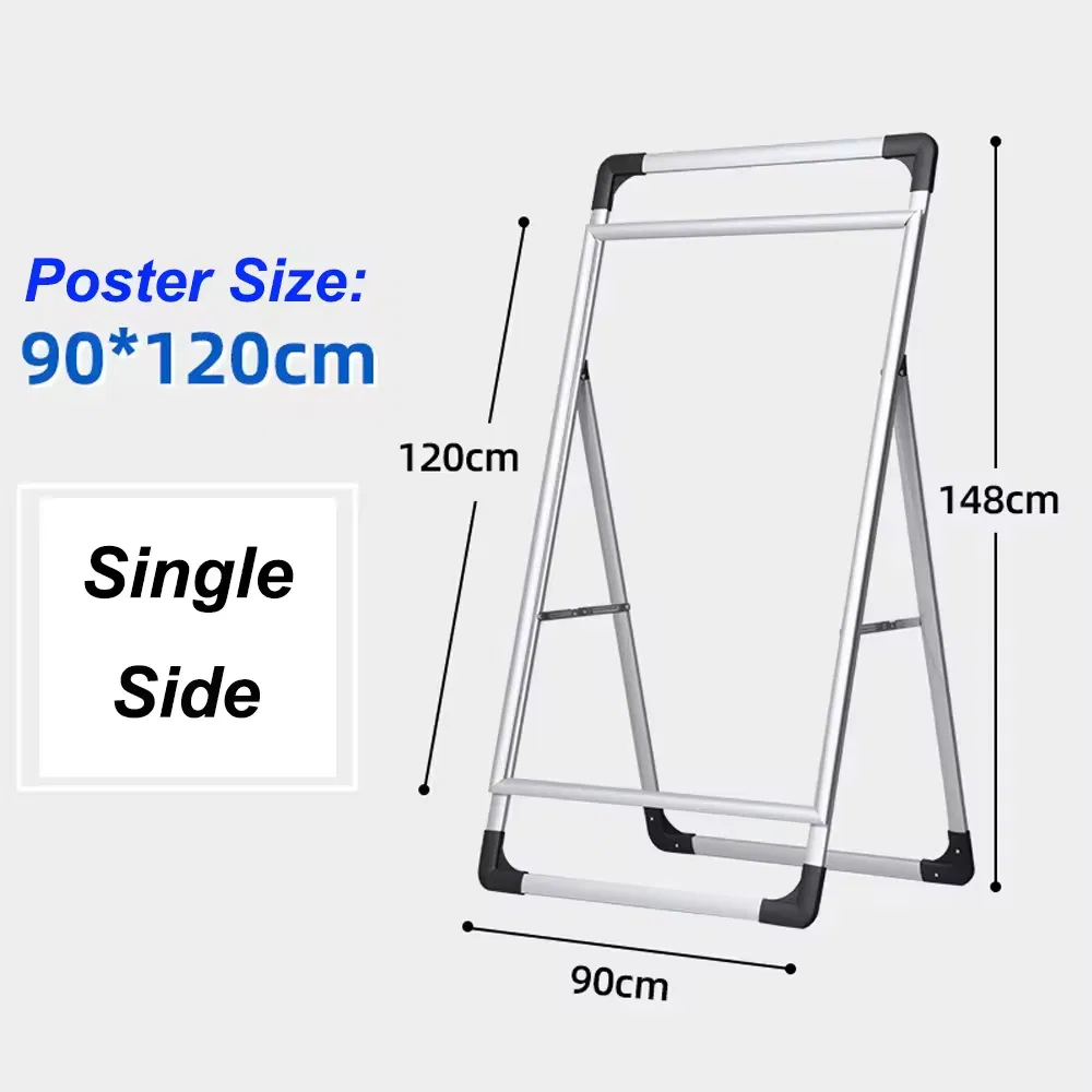 Customized Pavement Advertising Poster Display A Frame Signs Stand