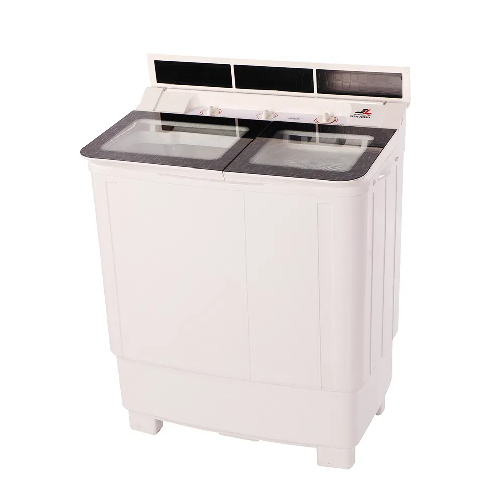 Wholesale 17kg Flip Glass Double Bucket Top Mounted Household Semi-Automatic Washing Machine