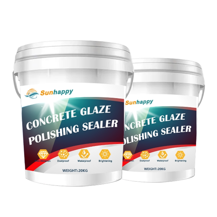 Factory Sale Commercial Moisture Dustproof Cement Concrete Floor Brightener Liquid Water-Based Concrete Glaze Polishing Sealer