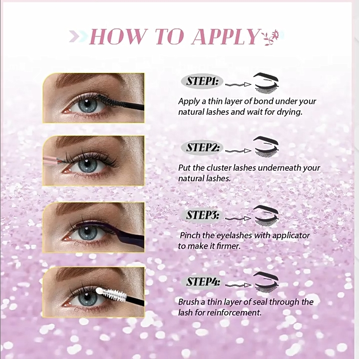 Eyelash Extension Glue with Clear 2-in-1 Adhesive Sealant