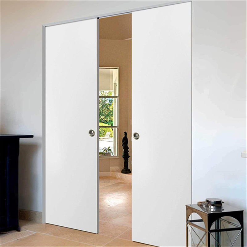 Household Wooden Door with Custom Paint Colors and Durable Hinge