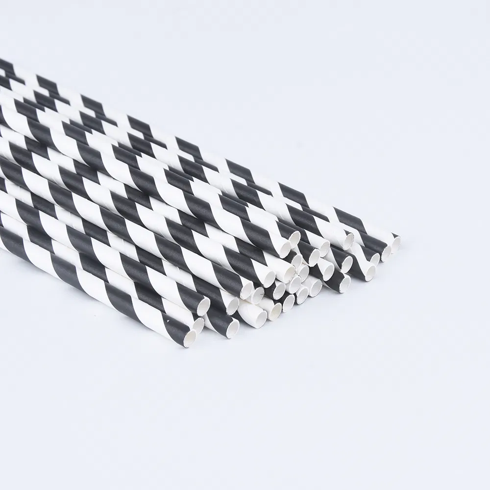 Customized Food Grade Disposable Paper Drinking Straws