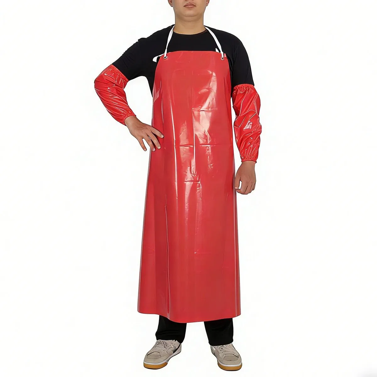 Food Processing Industry Heavy Duty Durable PVC/TPU Chemical Resistant Apron Waterproof Rubber Apron