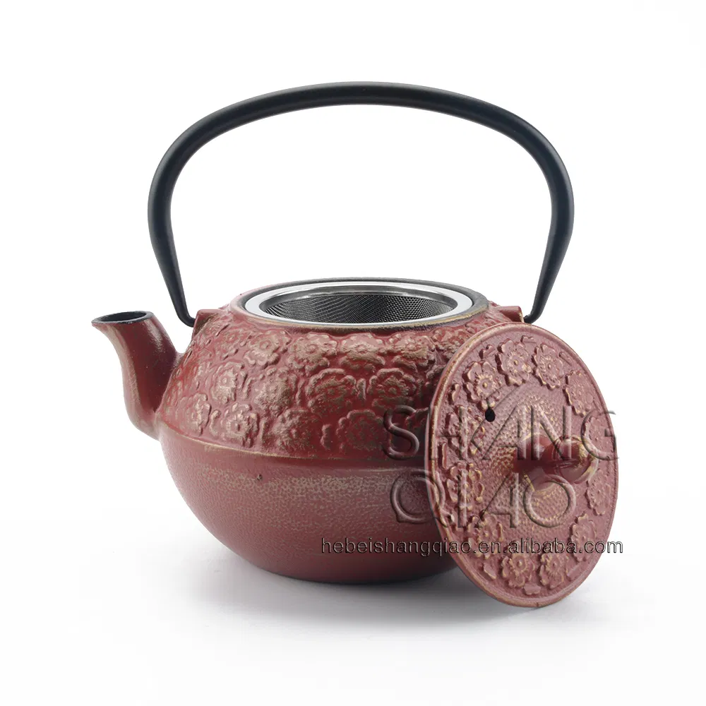 Чугунный чайник 650 мл с ситечком для заварки