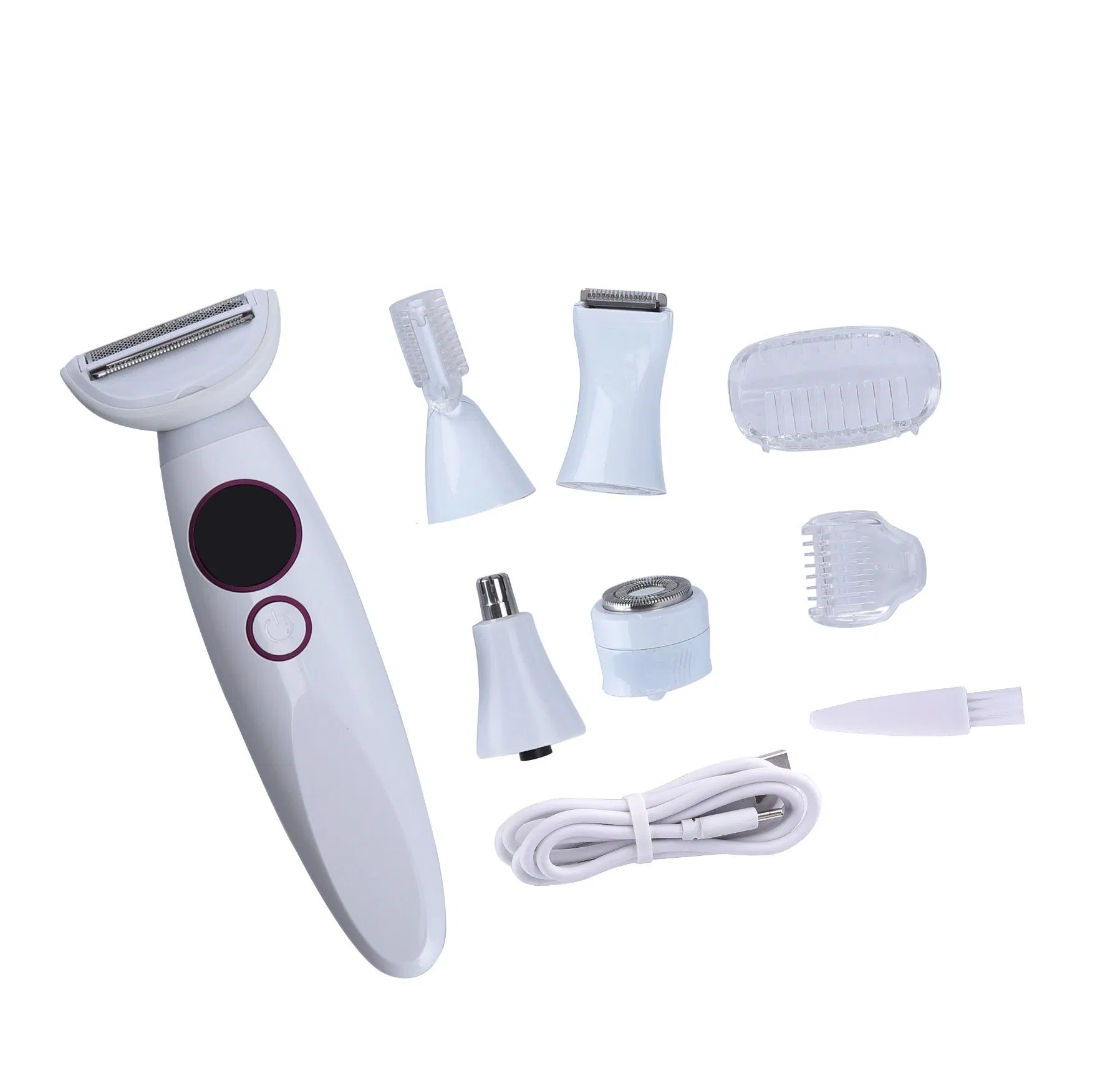 5-in-1 Body Trimmer for Home Beauty Digital Display Private Lady Electric Shaver