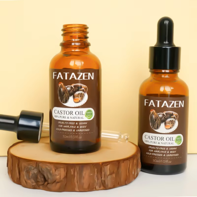 Private Label Natural Organic All Purpose Multifunction Oil Hair Beard Skin Care Strengthen Product Repair Castor Oil