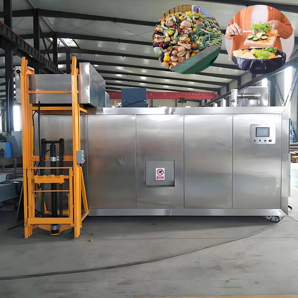 Wholesale Kitchen Waste Dewatering and Reduction Machine High Quality Food Waste Disposer Durable High Efficiency Kitchen Waste Crushing Machine