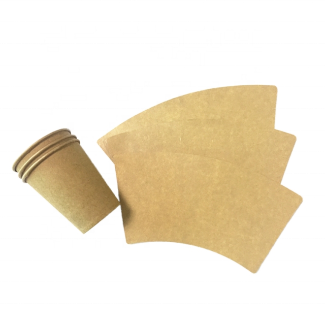 Kraft Brown Paper Cup Fans PE Coating Single-Sided and Double-Sided