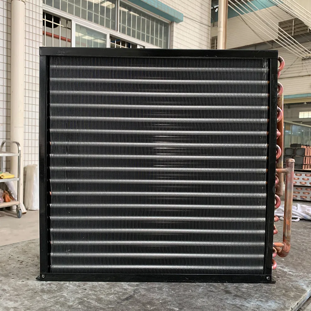 Heat Exchanger Copper Air Cooled Condenser with Two Fans for Cold Room Refrigeration Condenser