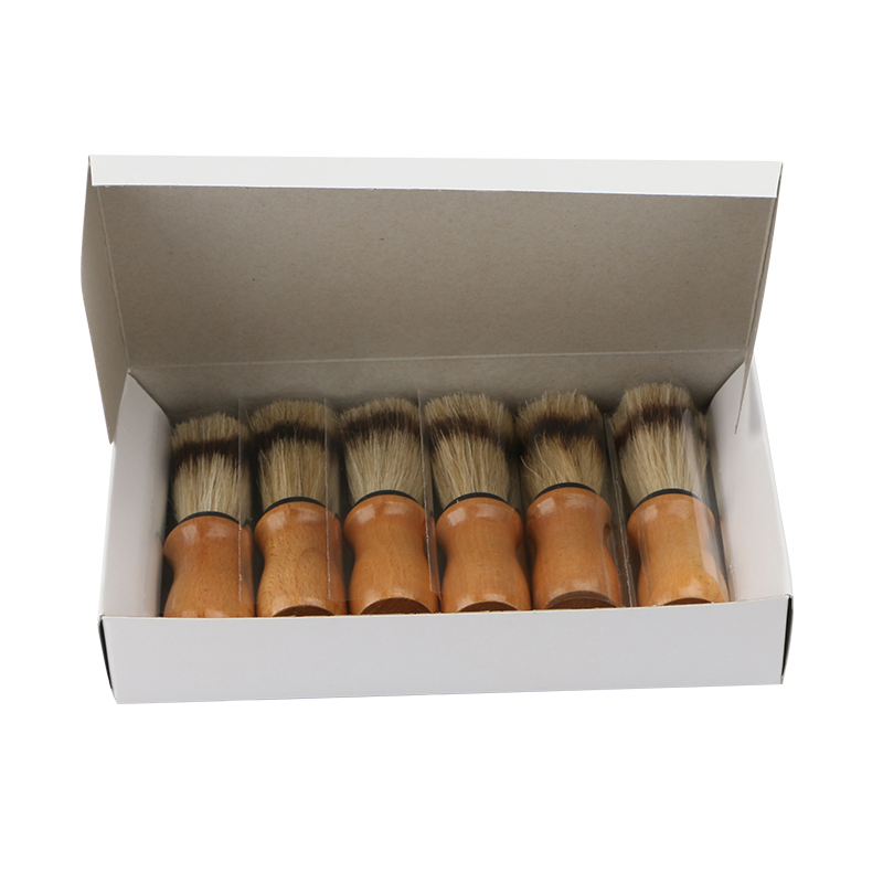 D810 Cheaper Hair Salon Tool, Barber Use Horse Hair Beech Natural Wood Handle Shaving Brush