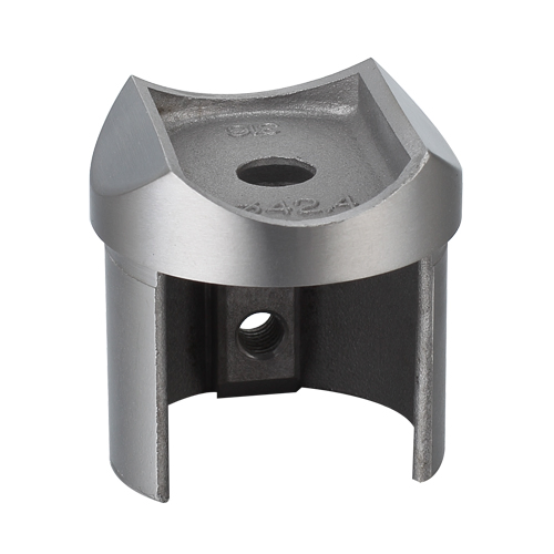 Stainless Steel Slot Tube Fitting Frameless Glass Balustrade From Balcony