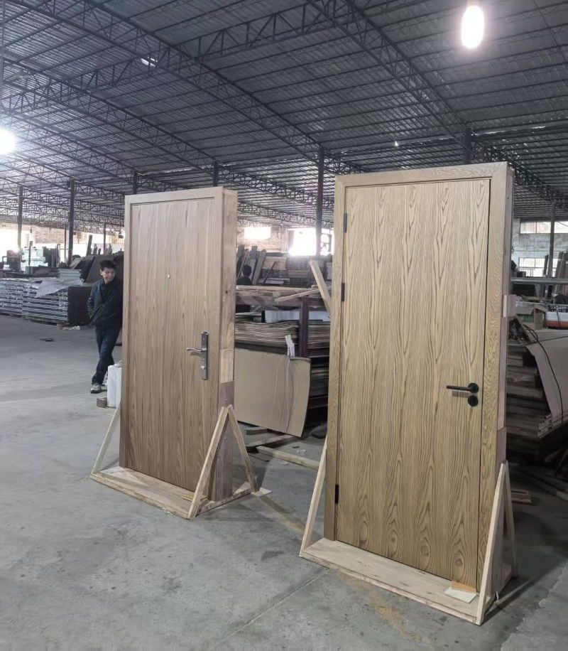 High-Quality Solid Wood Door with American White Oak Panels