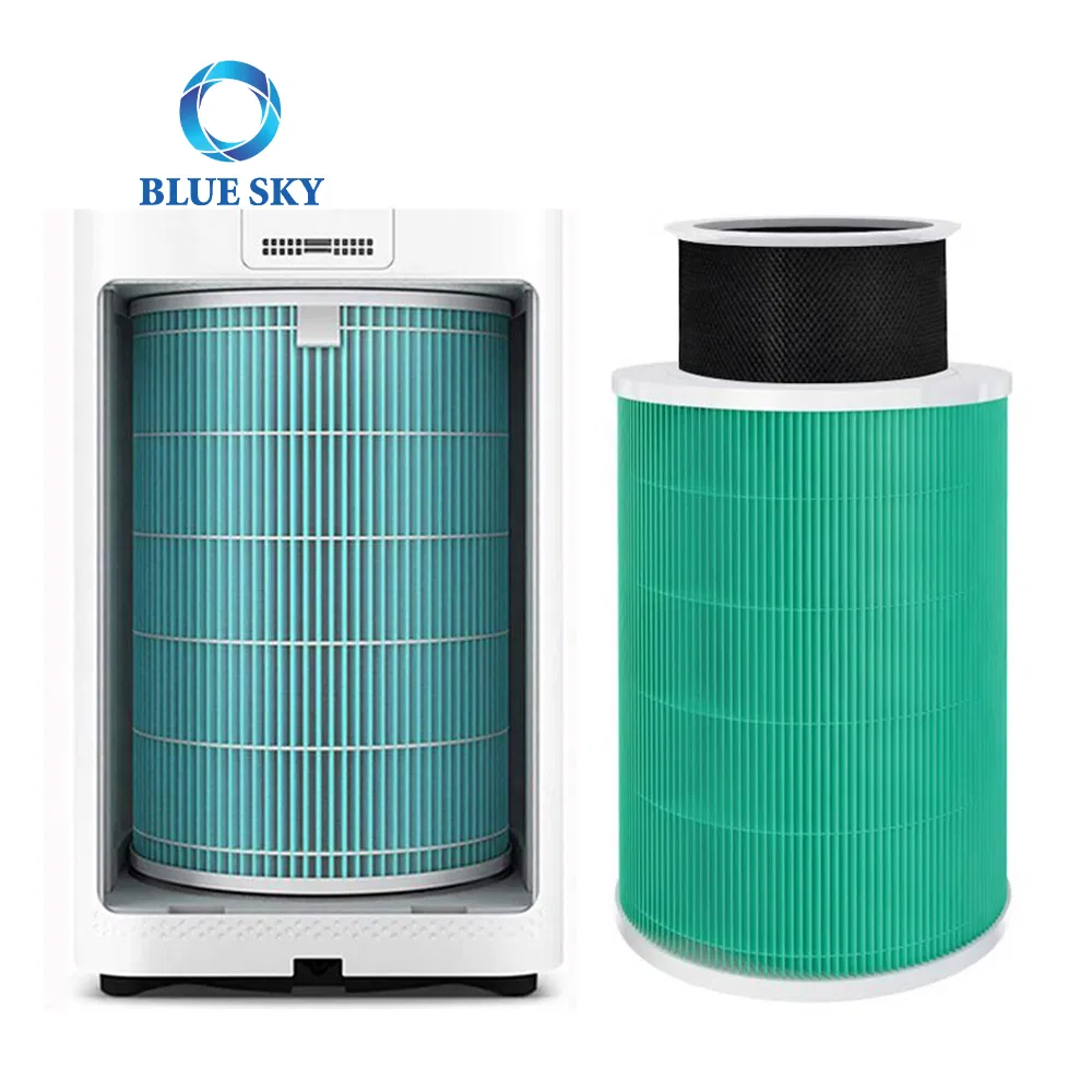 Green Cartridge HEPA Filter with Activated Carbon Formaldehyde Enhanced Version Replacement for Xiaomi Mi 1 2 2s Air Purifier