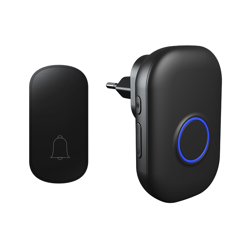 Kinetic Wireless Doorbell Plug-in Chime No Battery Required