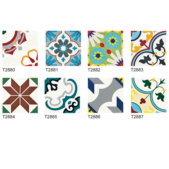 200X200 Color Floret Brick Tiles Living Room and Kitchen and Bathroom Art Tiles