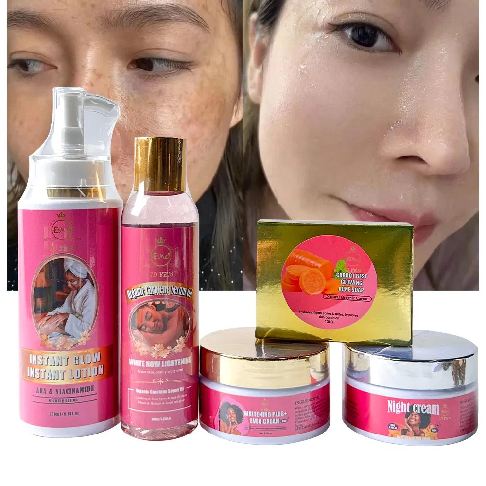 OEM/ODM Carotene Beauty Whitening Body Facial Treatment Set Vitamin C Vitamin E Skincare Set