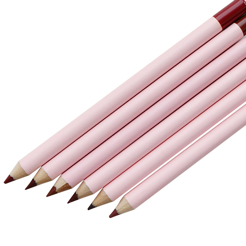 Custom Logo Private Label Waterproof Pigment Nude Lip Liner Pencil